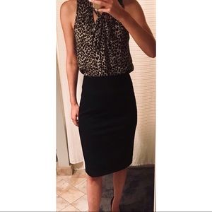 Express High Waisted Black Skirt